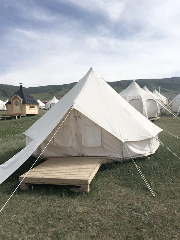 Carpa Campamento 4 Estaciones Yurt 3 Personas Beige miniatura 5