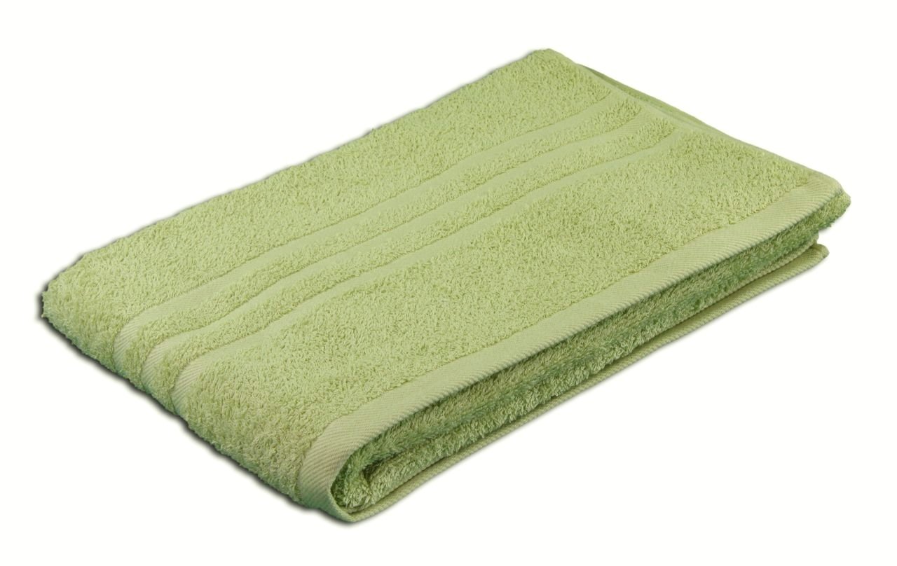 Gözze - Elegant Sauna Towel, Sylt, 100% Cotton, Heavy Weight (440 g/m²), 70 x 200 cm - Lime