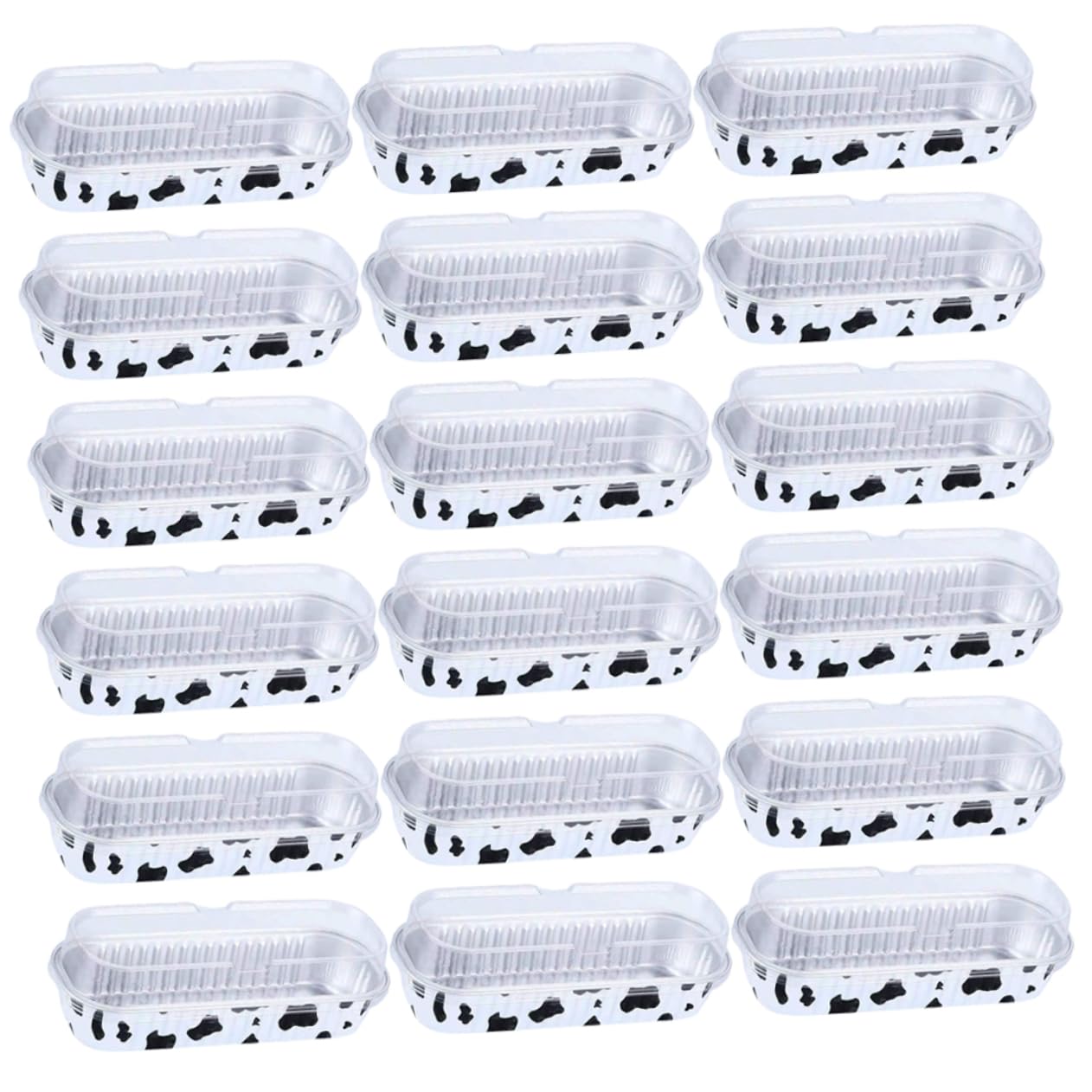 Cabilock 20Pcs Disposable Foil Food Containers Convenient Bbq Accessories for Camping for Picnics Ovens and Air Fryers Versatile Baking