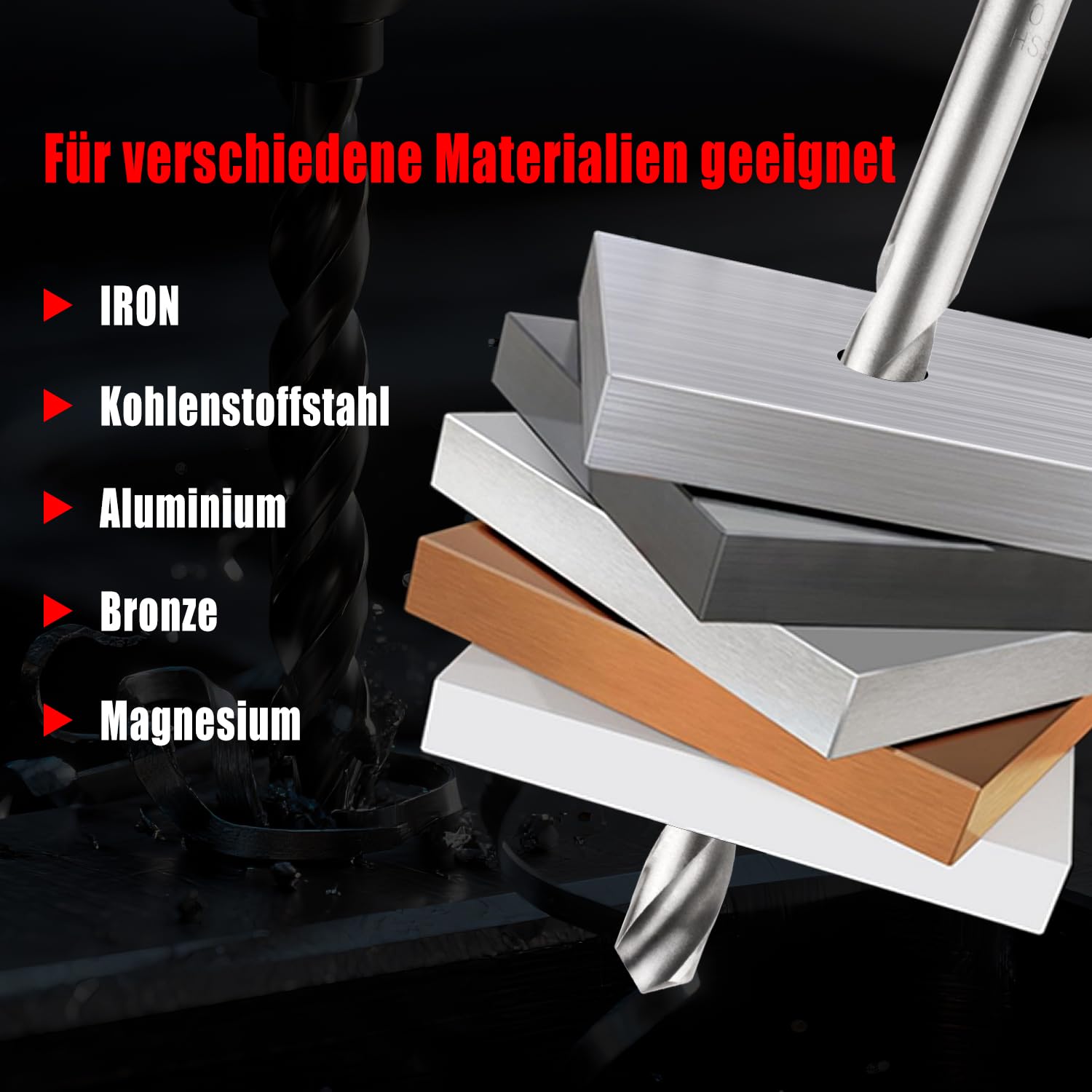 Set di riparazione filettatura, 131 pezzi HSS Helicoil Set con filettatura M5 M6 M8 M10 M12, set di attrezzi per la riparazione con contenitore portatile