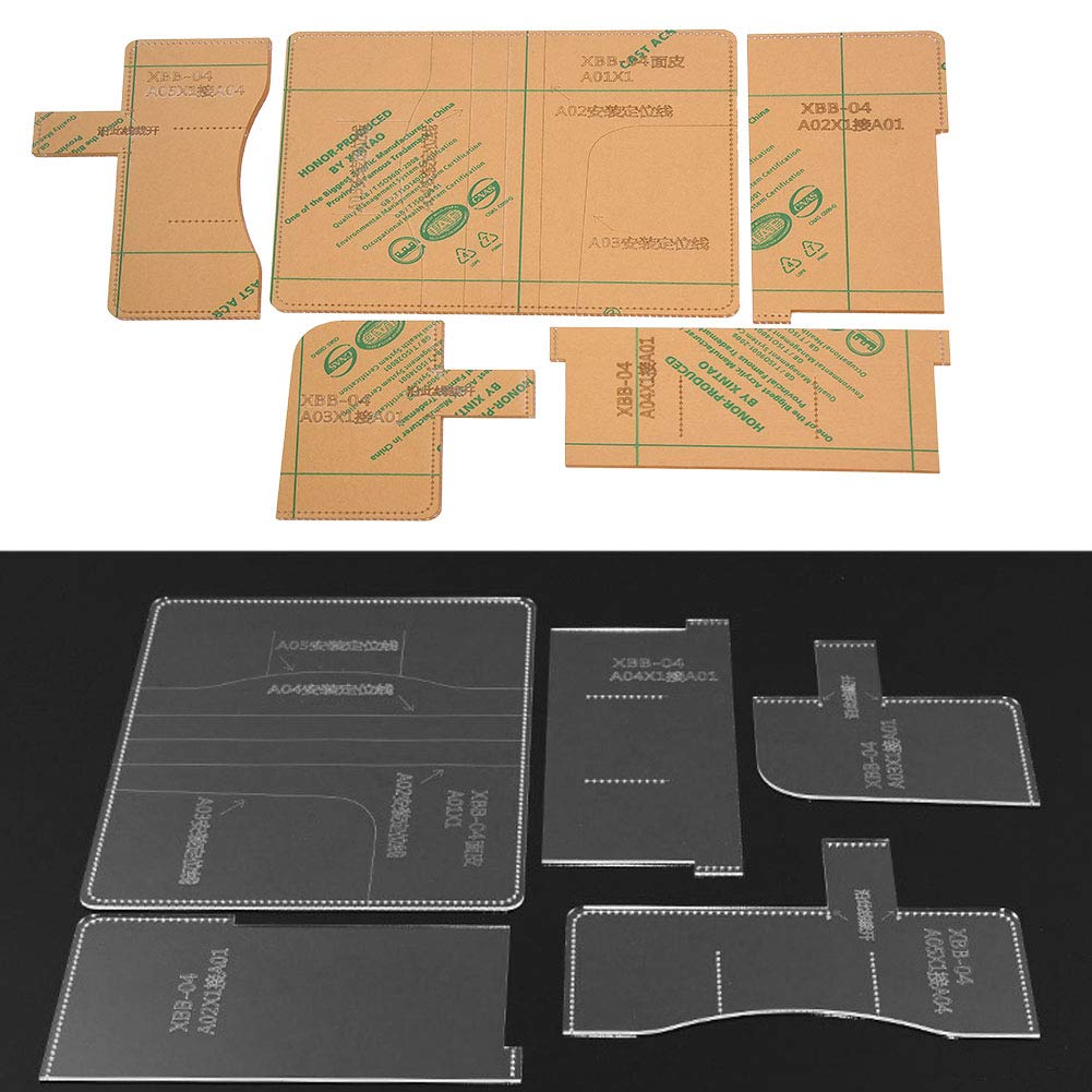 Acryl Notebook Tasche Tagebuch Buch Fall Leder Vorlage Set Schablone DIY Lederhandwerk Schimmel Leder Muster Vorlagen Werkzeug