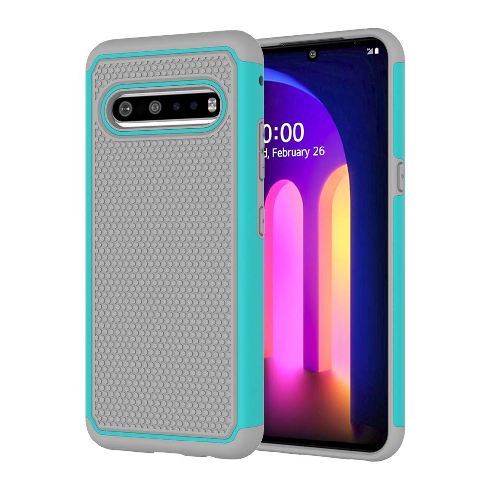Lxlfcase for LG V60 Case Rugged Shock Absorption for LG G9 ThinQ Phone Case Anti-Scratch Cover Cases Designed for LG V60 ThinQ (Grey)