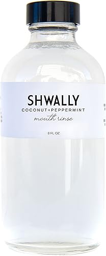 Shwally Enjuague bucal de coco de menta 8 onzas