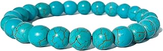 Bracciale Uomo Donna Elastico Da Vere Pietre Preziose Naturali Di 8mm Reiki Idea Regalo Di Compleanno Originale Diffusore Di Energia Guarigione Equilibrio