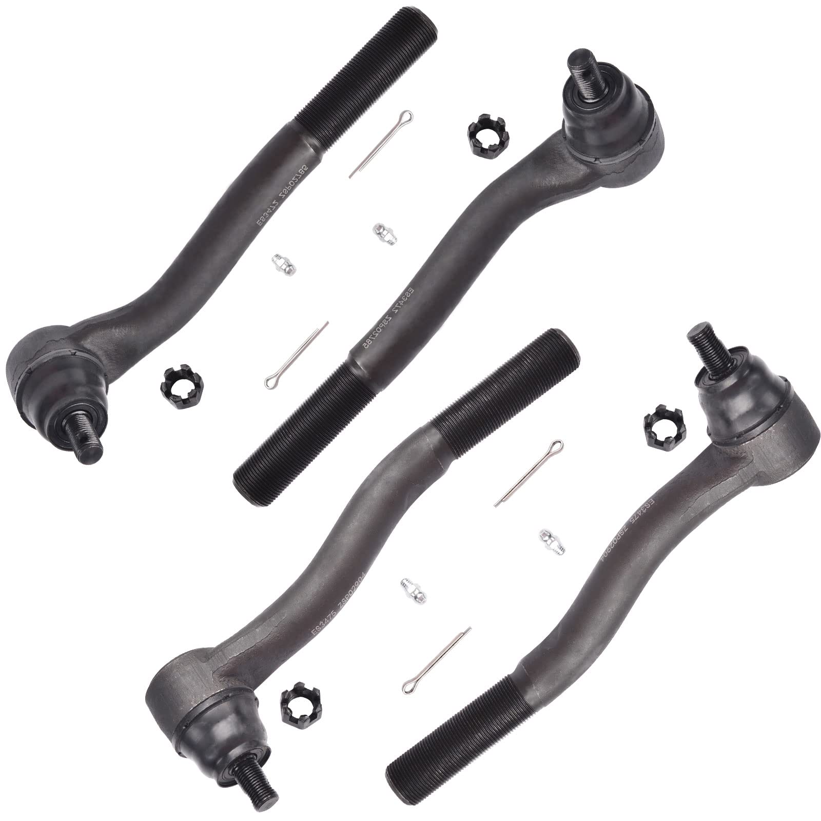 ASTARPRO 4pcs Front Tie Rod Ends Inner And Outer Complete Kit Compatible With 1999-2004 Jeep Grand Cherokee