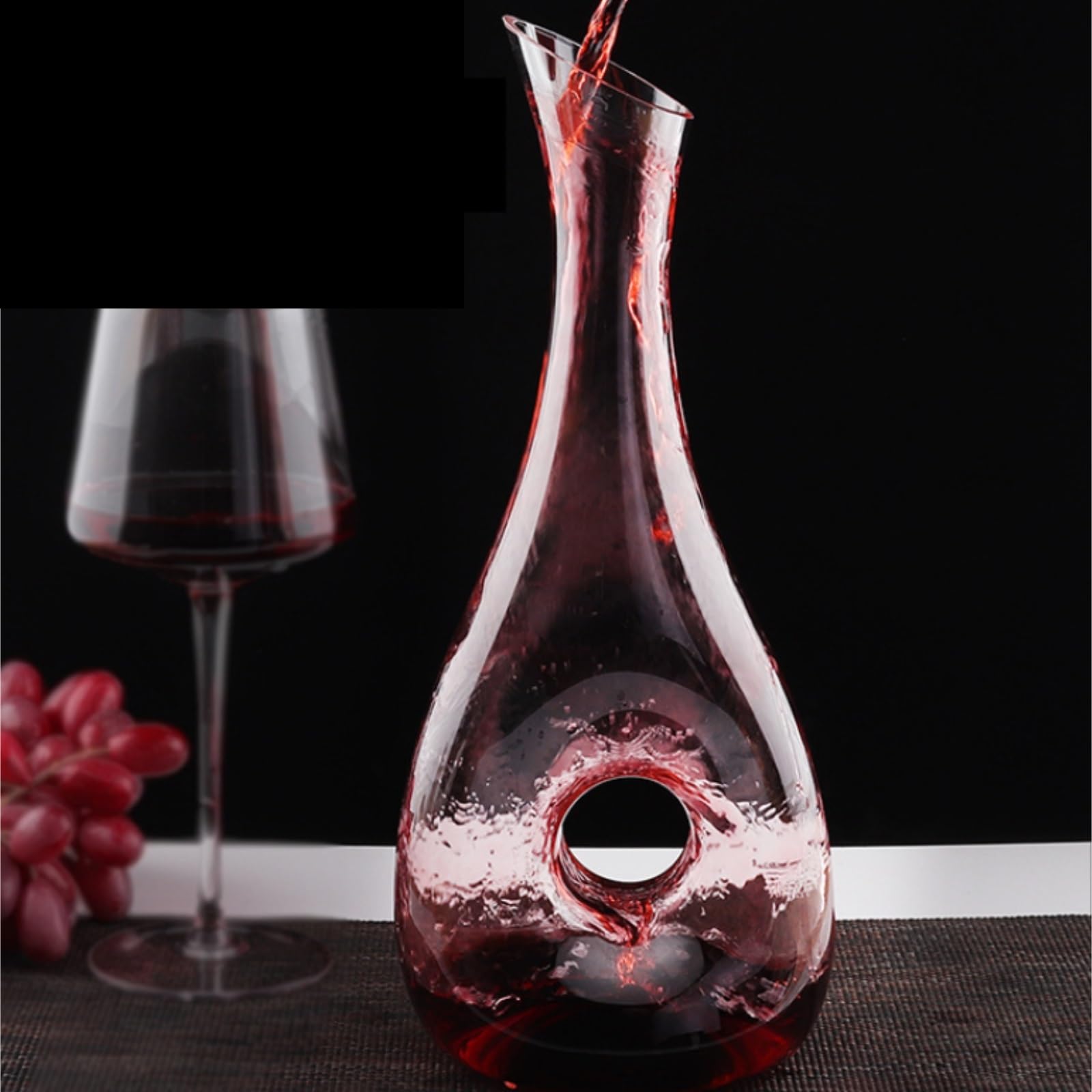 Weinausschenker Karaffe Rotwein-Dekanter Aus Verdicktem Glas, Kommerzieller Spender Im Europäischen Stil Spender Dekanter(36cm)