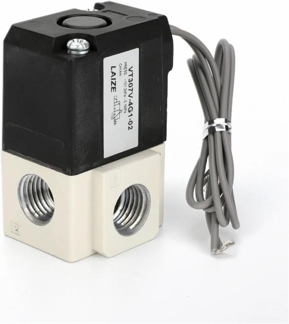 3/2 Way Pneumatic Vacuum Solenoid Valve Pilot-Operated High Frequency Direct-acting 2 Position 3 Way 220V 24V 12V VT307V(VT307-6G1-02 DC12V,With 6mm fitting)