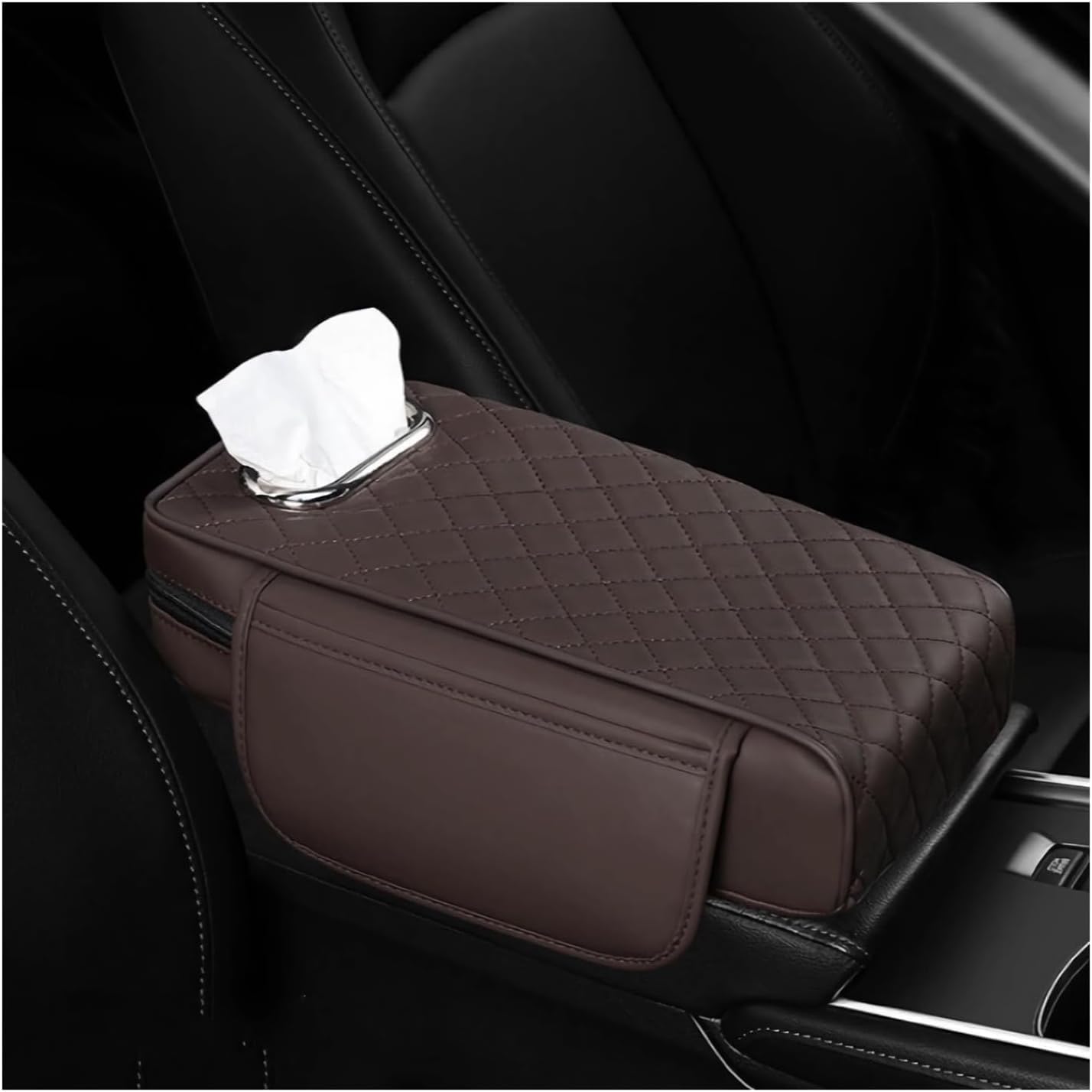 Memory Foam Car Armrest Cushion, Leather Car Armrest Box