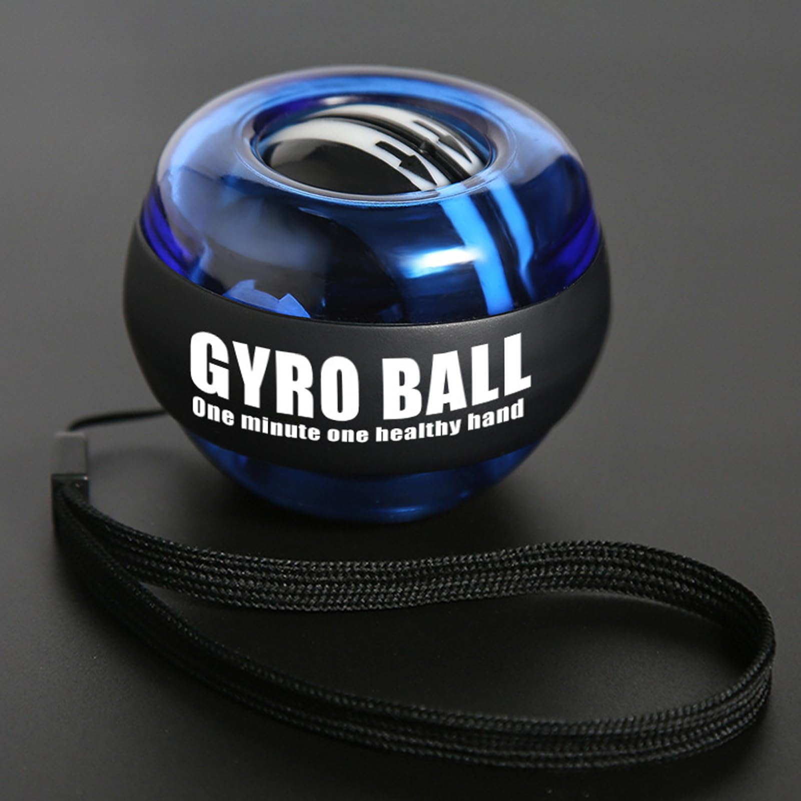 Fhlprte Wrist gyro ball, Hand Enhancer,wrist exercise ball, 2.75 × 2.75 × 1.96 inches, 300 grams, self-starting gyro, wrist strengthener, forearm gyro trainer, for exercising hand and arm muscles