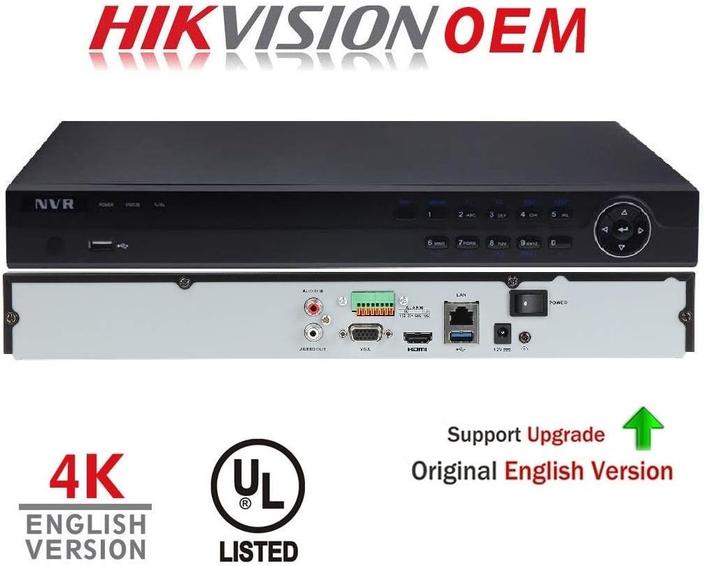 DS-7616NI-K2(NR320-16) 16CH 4K 8 MEGAPIXEL NVR H.264/H.265 (NO POE Port Built-in Version)