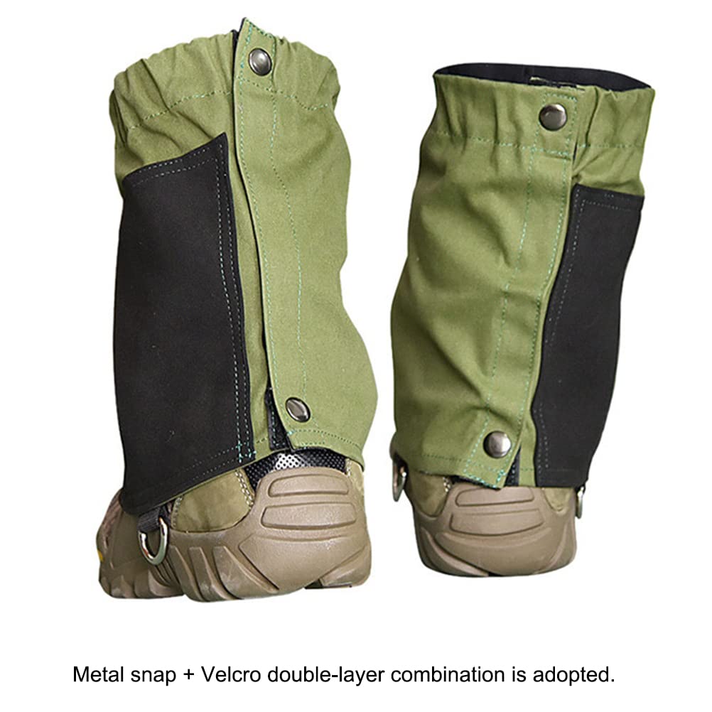 EMUKOEP Guêtres de Cheville Imperméables, Couvre-chaussures de Protection Bas et Réglables pour Femmes et Hommes, Randonnée, Escalade, Marche