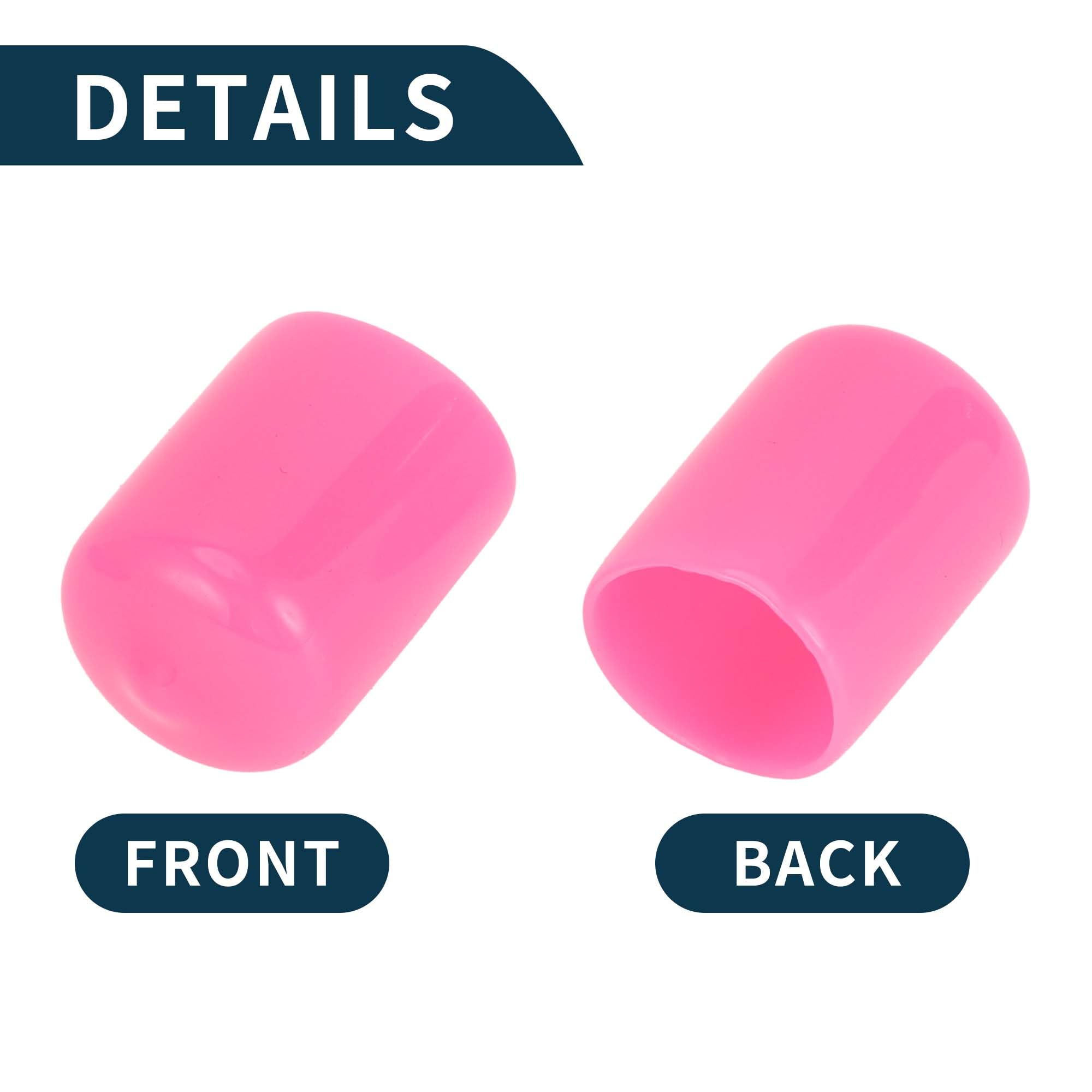 TUCKBOLD 20 Cache-Écrous Cylindriques Rose 17 Mm – Protection Antivol & Esthétique Pour Jantes – PVC Durable
