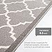 Well Woven Kings Court Brooklyn Trellis Grey - Non-Slip Rubber Backed Moroccan 2x7 Runner Rug - Hallway, Entryway & Kitchen - Kid & Pet Friendly, Easy-to-Clean, Machine-Washable, Low Looped Pile