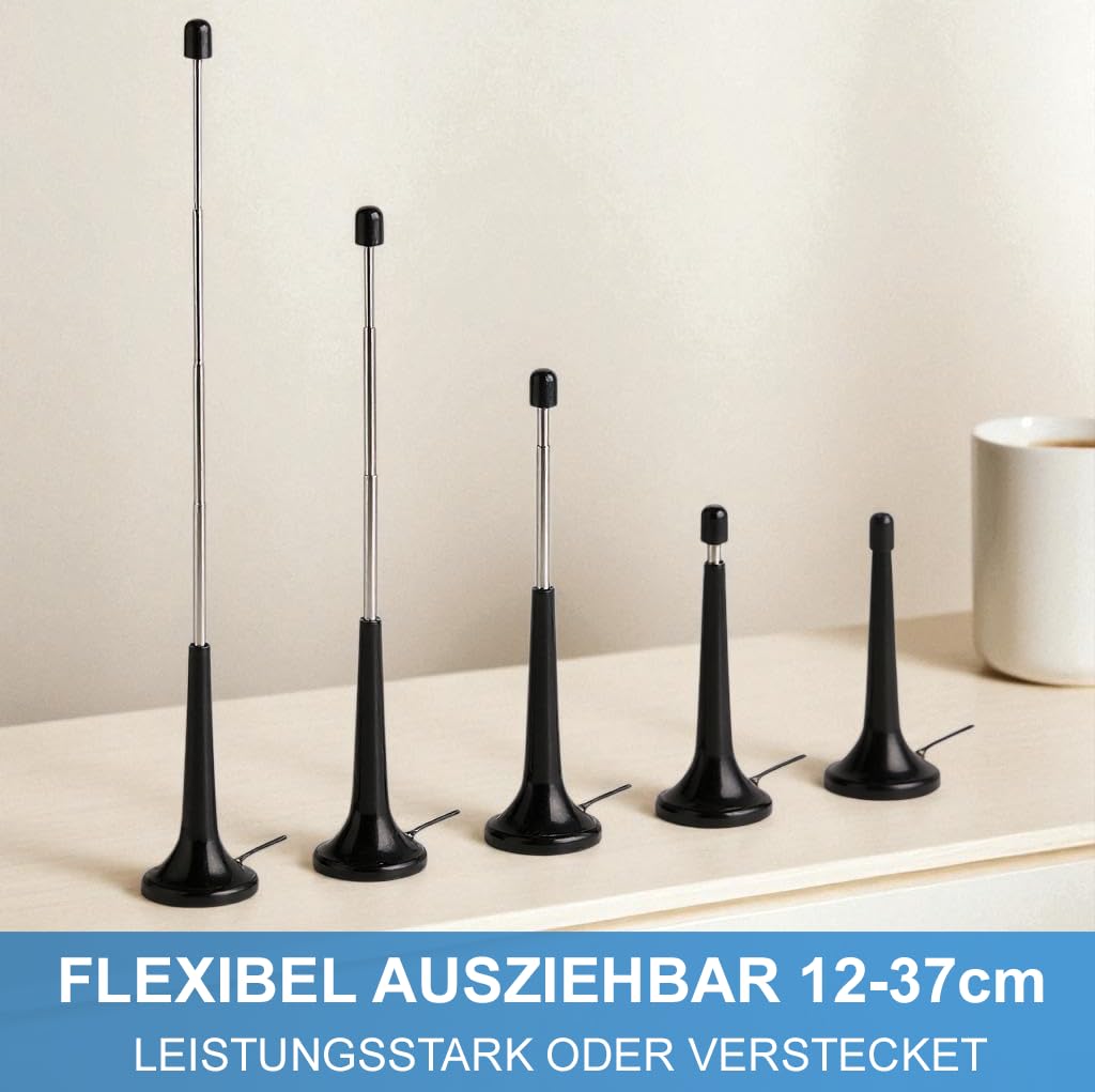 Telestar DVB-T2 Hybrid Receiver mit Antenne, HDMI Kabel und HD USB Mediaplayer