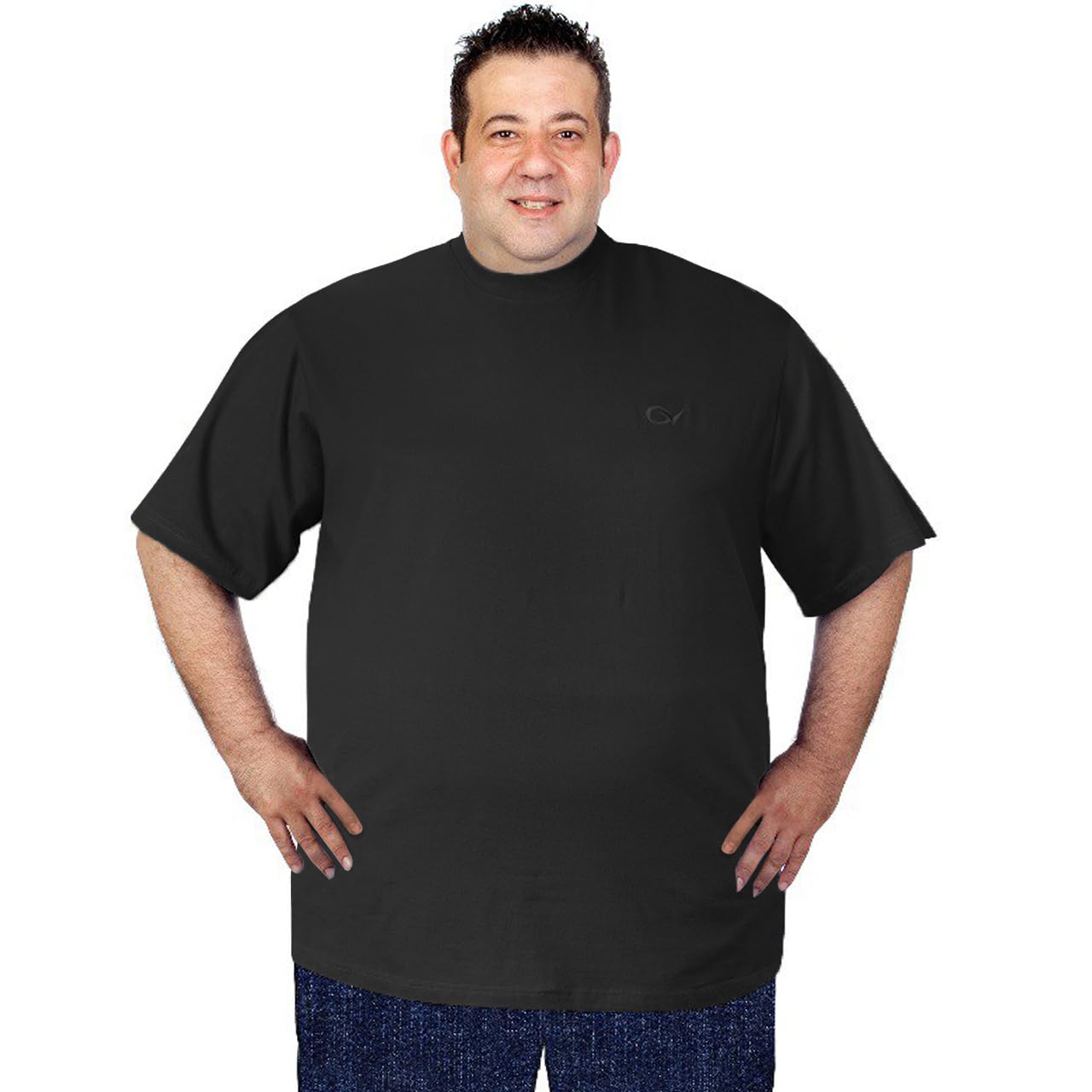 GenericOVERS Plus Size Big & Tall S/S Cotton R/N T-Shirts For Mens,100% Cotton H/S T-Shirts, Jumbo S/S T-Shirts For Mens,(2XLTo10XL)
