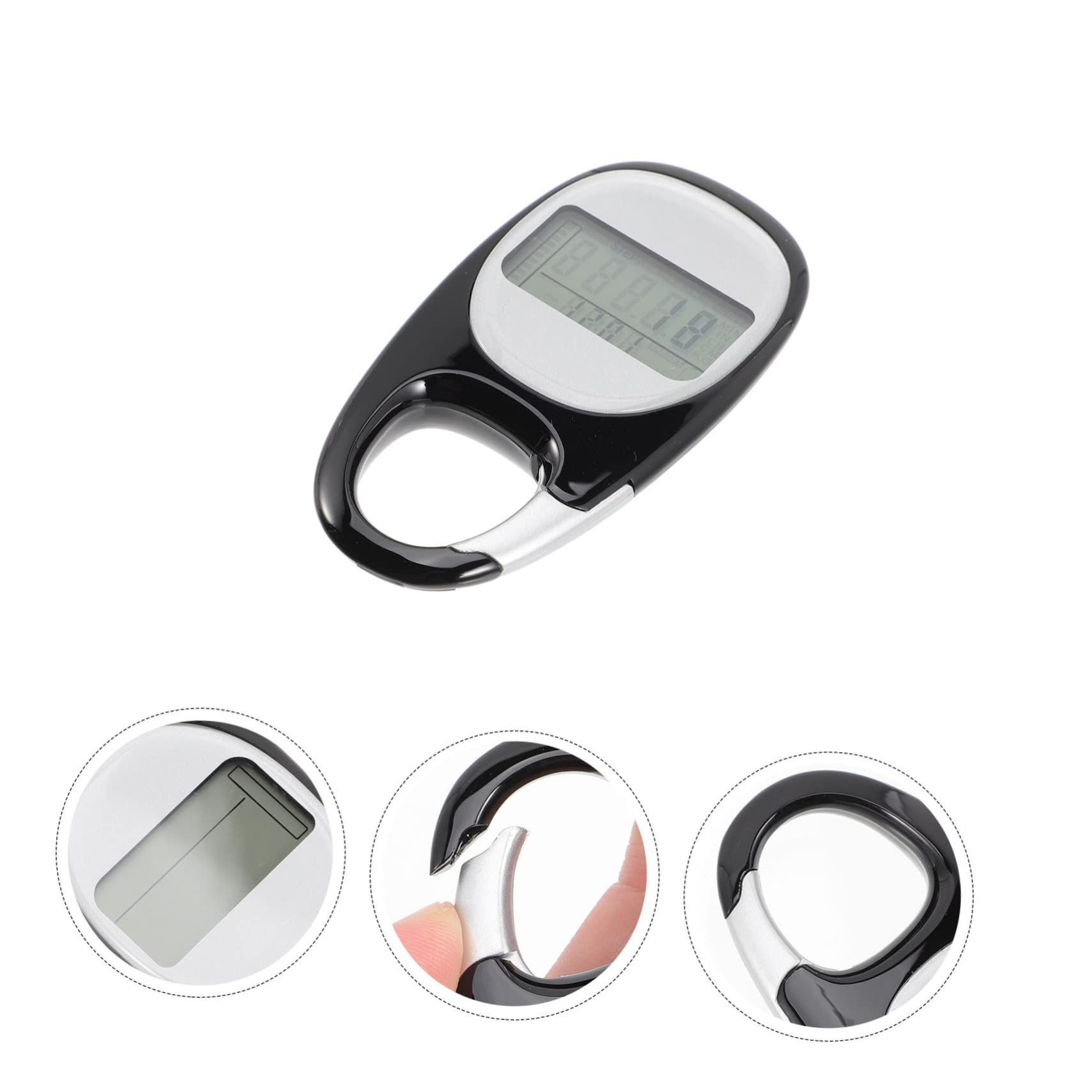 POPETPOP 5 Pièces podomètre 3D Compteur de Pas de randonnée Compteur de Marche créatif pédomètre Compteur de randonnée pédestre Compteur de Marche d'escalade à Pied comptoir Voyage Abdos