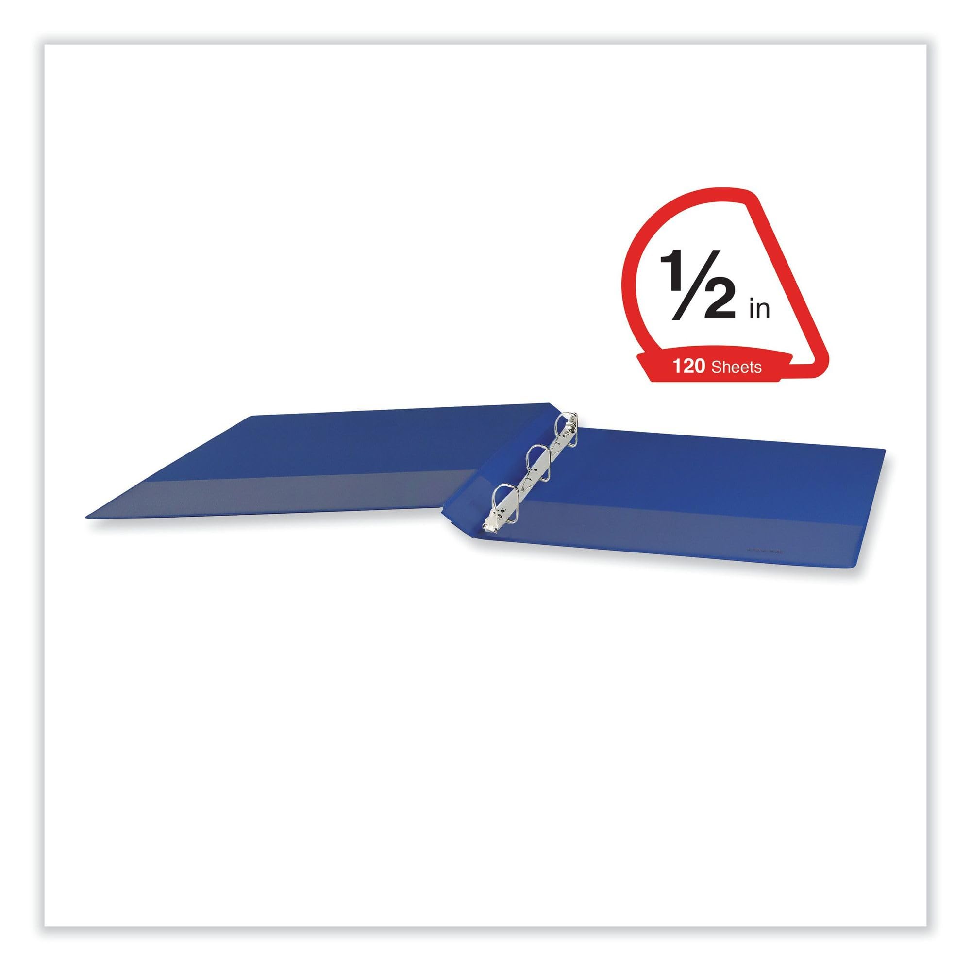Universal Raccoglitore inclinato con anello a D, 3 anelli, capacità 1,3 cm, 11 x 8,5, blu navy