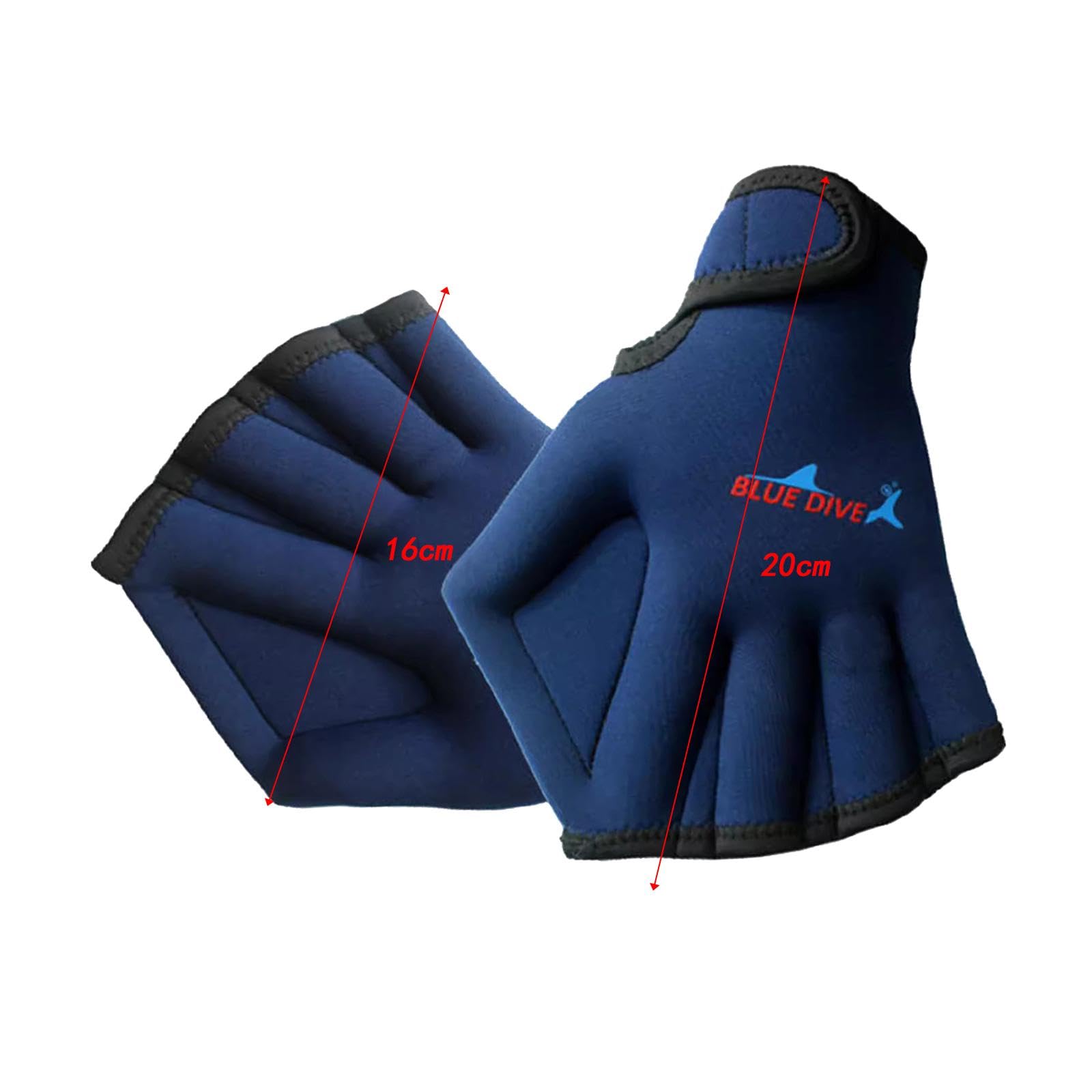 Schwimmhandschuhe mit Schwimmhäuten, Tauchhandschuhe, langlebige Wärme, Entenpalme, Wasserhandschuhe, Schnorchelflossen, Handhandschuhe für Wasserfitness Frauen und Männer
