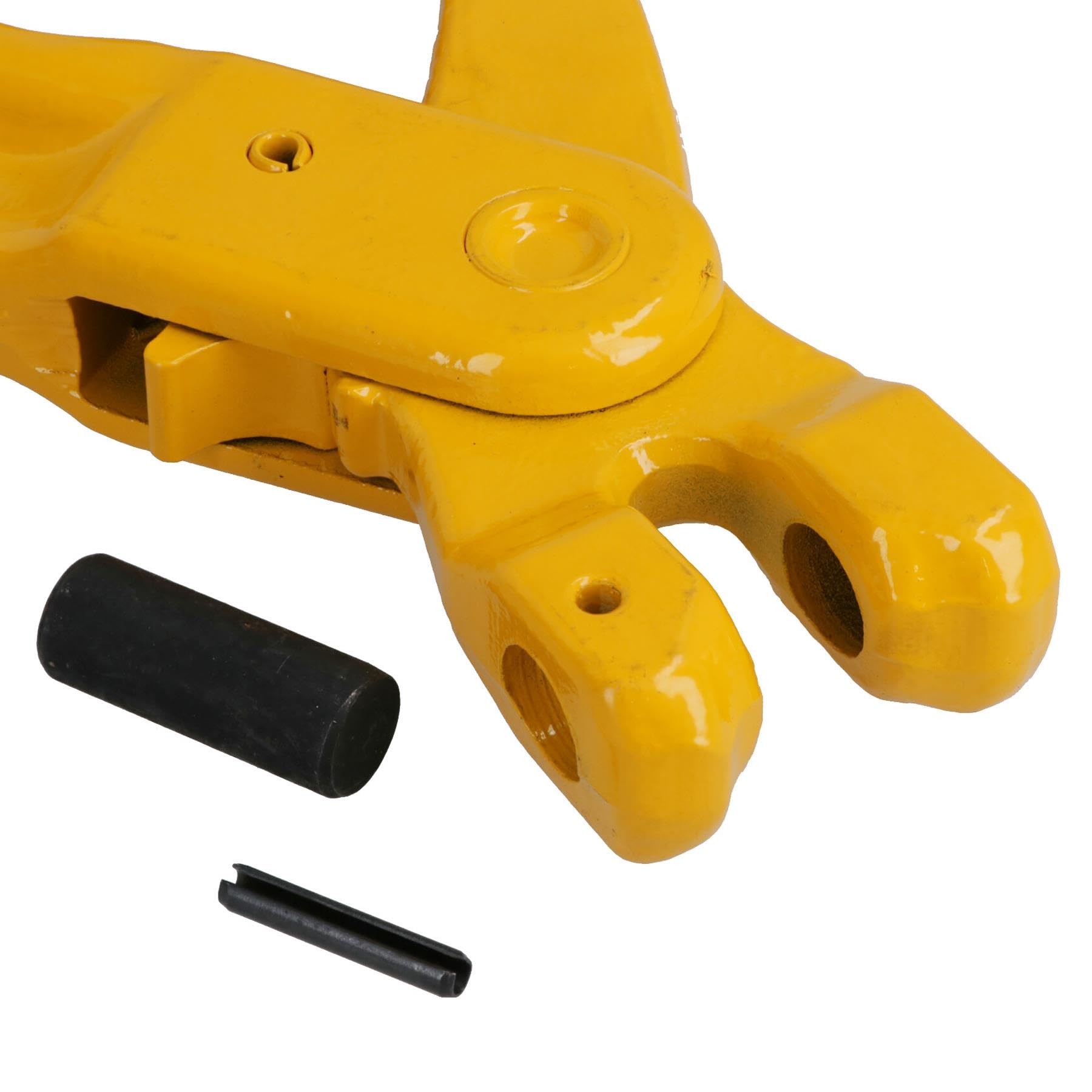 Clevis Sling - Cierre de seguridad con gancho de bloqueo automático W.L.L 2 toneladas para cadena de 7-8 mm, 4 piezas