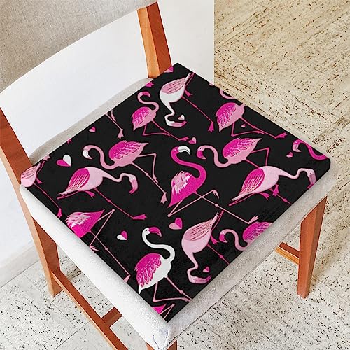 KOBLEN Cute Pink Flamingo Indoor Outdoor Chair Cushions Square Corner Seat Cushions for Garden Patio Funiture Sofa Couch Chair Pads 16