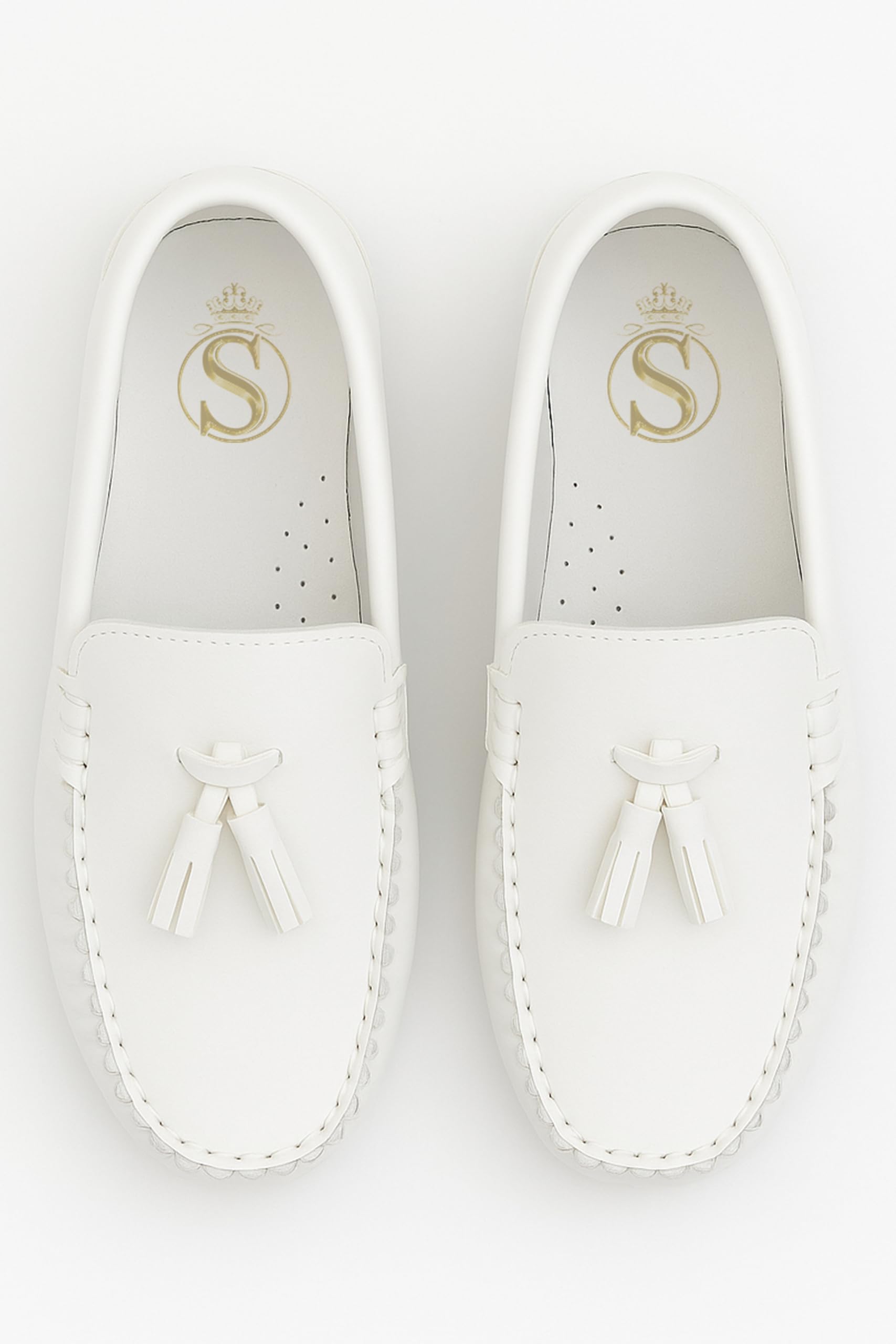 Mocassins à Pampilles en Simili Cuir pour garçons – Mocassins Plats Classiques pour Mariage, Communion et Tenue décontractée