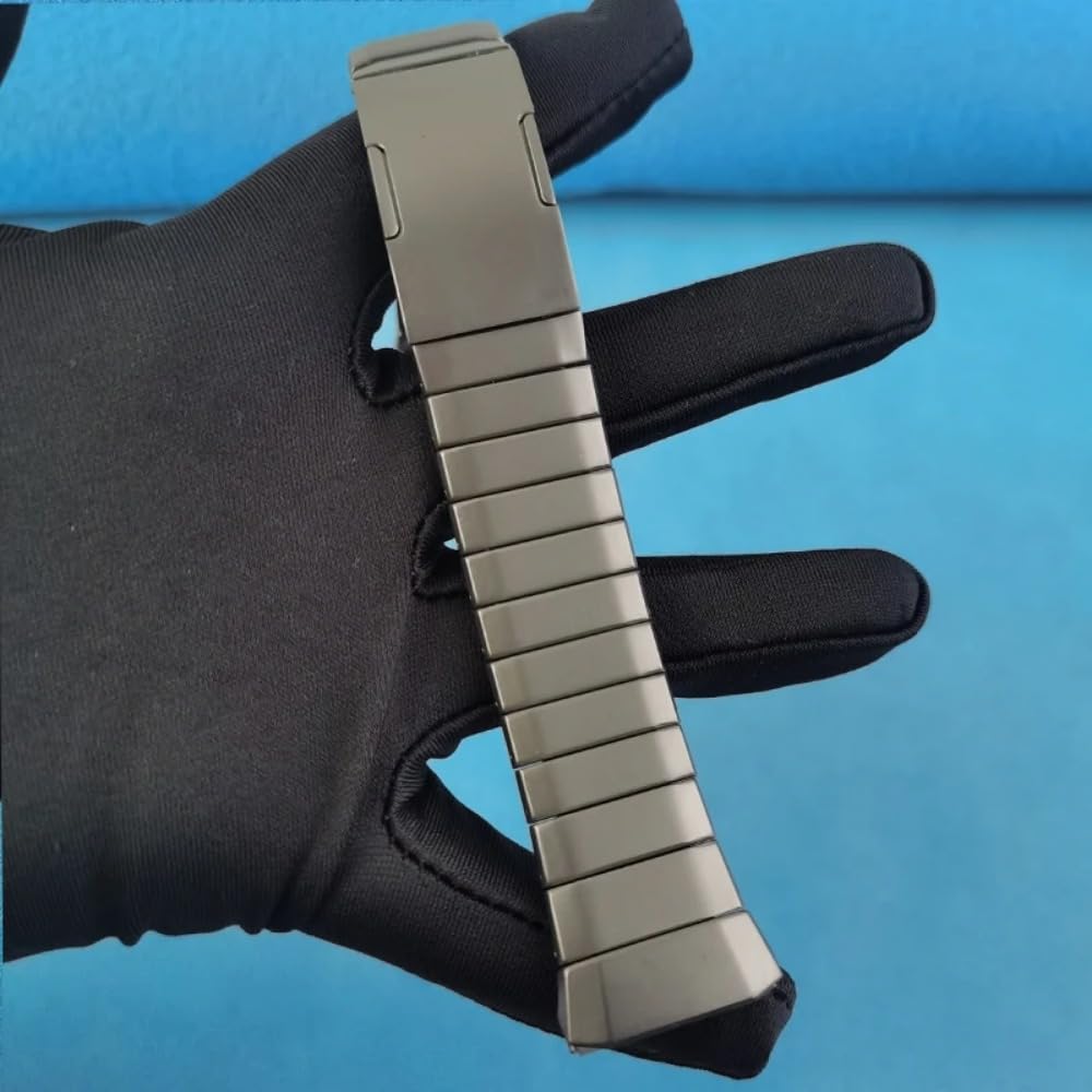 VeveXiao Correa de titanio resistente compatible con Huawei Watch GT 7 Pro/GT 6 Pro/GT 5 Pro de 46 mm, sin huecos, correa de repuesto de metal de aleación de titanio de lujo para hombre