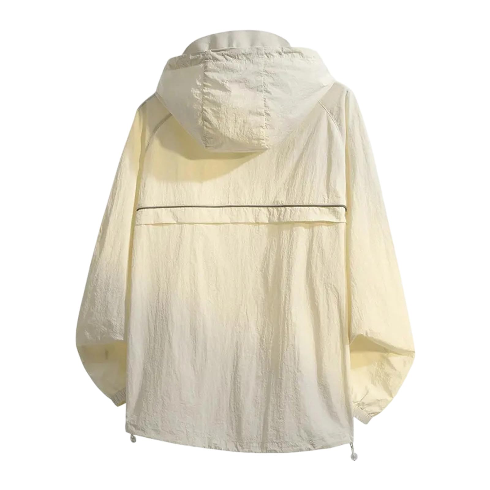Genérico Camisa Upf 50 Hombre Manga Larga - Chaqueta Ligera Con Capucha Y ProteccióN Solar Upf 50+ Cortavientos Para Exteriores Ideal Para Senderismo Y Viajes