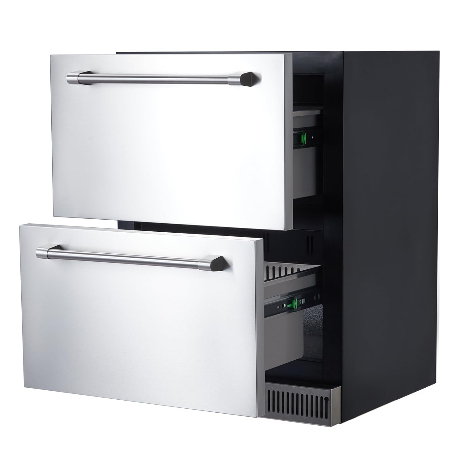24 inch Undercounter Refrigerator, 5.12 Cu.Ft Outdoor Fridge for Patio, Wine and Beverage Refrigerator, Drawer Refrigerator Under Counter Fridge Ideal for Home and Commercial