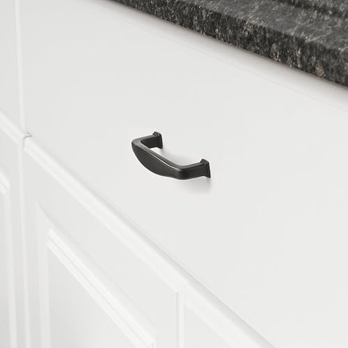 Miniatura 7 de Tienda Basics Manija tradicional para gabinete de arco, 4.38 pulgadas de longitud (centro de agujero de 3.75 pulgadas), bronce aceitado, paquete de