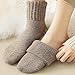 Fall Fashion Socks, 5 Pairs Women'S Solid Mid-Calf Socks, for Leggings And Low Cut Boots, Winter Warm Thick Christmas Sock (colors 5pcs)