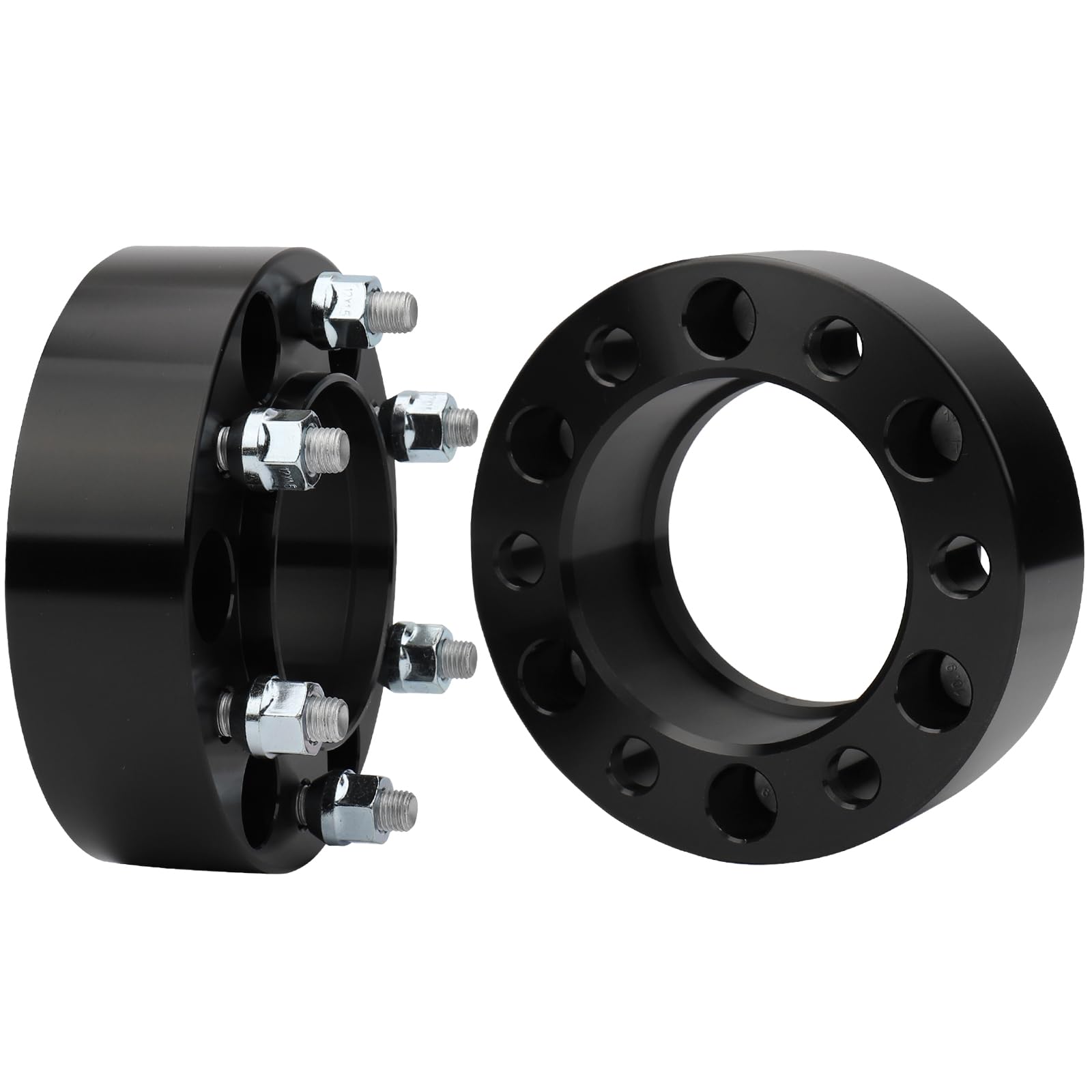 IRONTEK 6x139.7mm Wheel Spacers 2in Compatible for Toyota for Lexus (12x1.5 Studs, 106mm Hub Bore) 6x5.5” Wheel Spacer Adapters 50mm 6Lug 10.9 Grade Studs Hubcentric Spacers 2PCS
