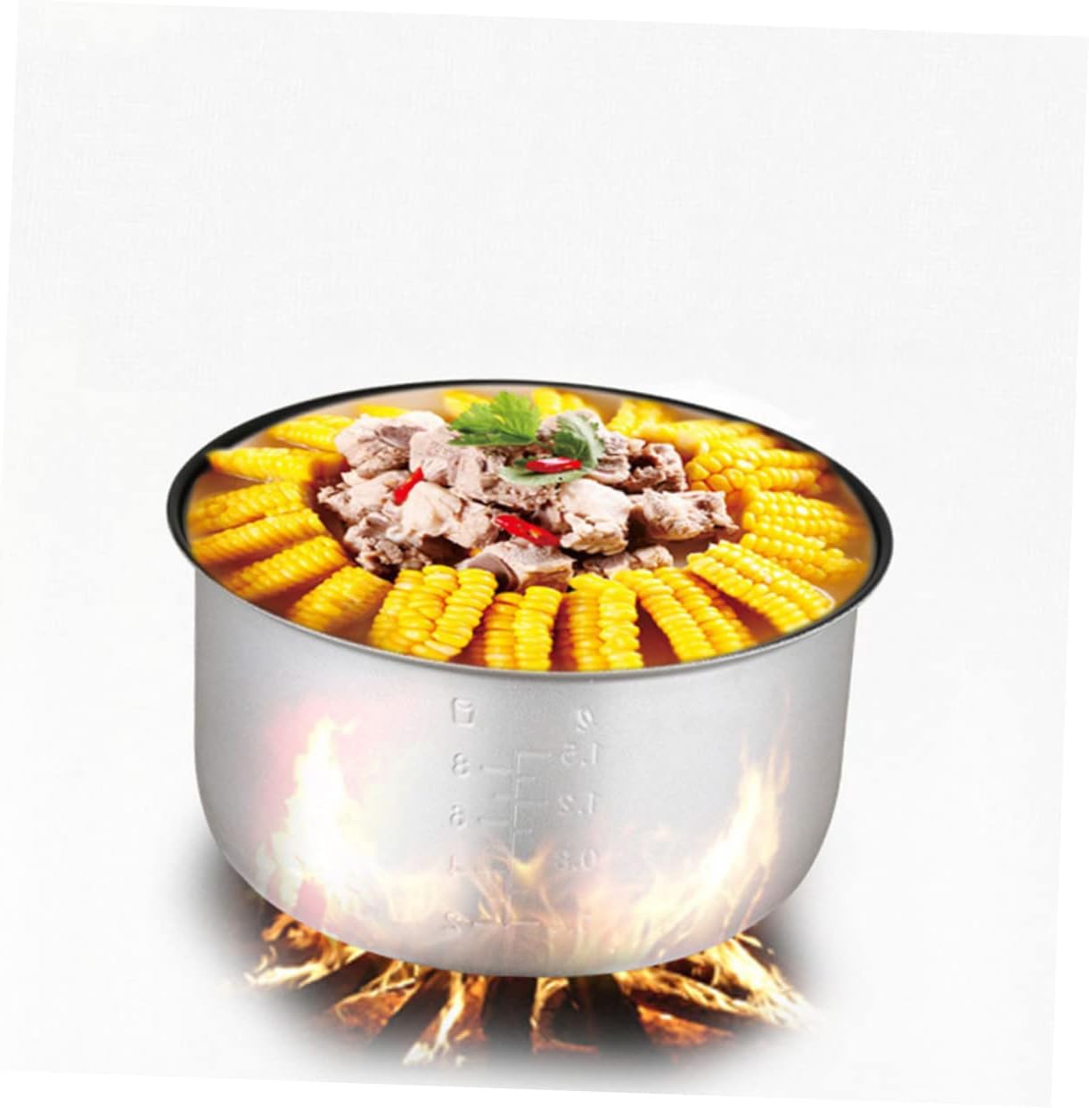 Rice Cooker Liner Rice Container Rice Cooker Cooker Rice Cooker Ceramic Inner Pot Electric Cooker Pot Accessories Cooker Liner Pot Non-stick Rice Cooker Pot Multi-use Pot Steamer