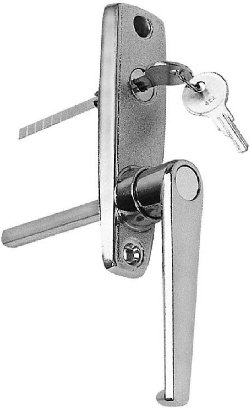 Thaisan7 Garage Door Part Exterior Side Lock L-Handle w/Keys For Home Improvement Decor Fix Repair Technical