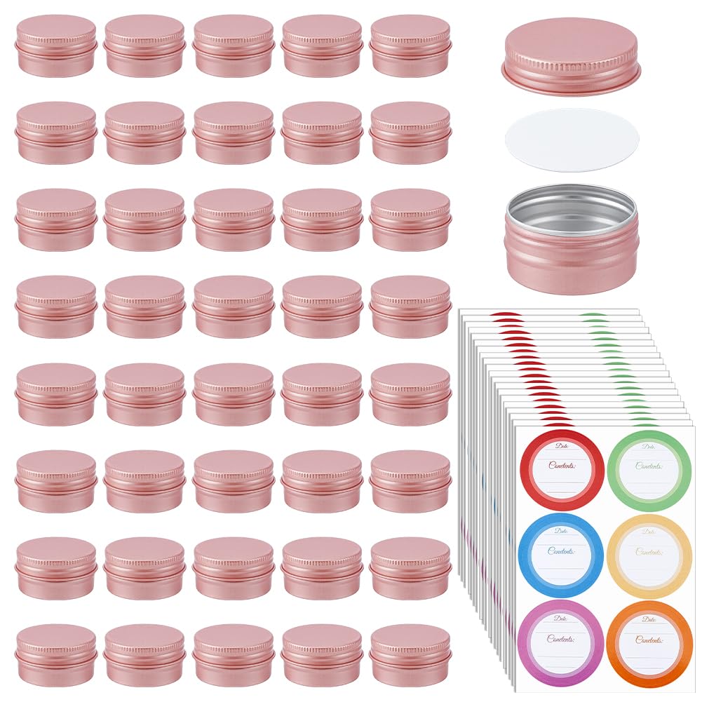 Bocaux ronds en aluminium NBEADS de 28,3 g pour remplacer les flacons en verre lourds et fragiles