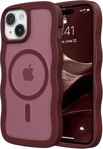 ZTOFERA for iPhone 13/for iPhone 14 Case Fit for MagSafe - Wine Red