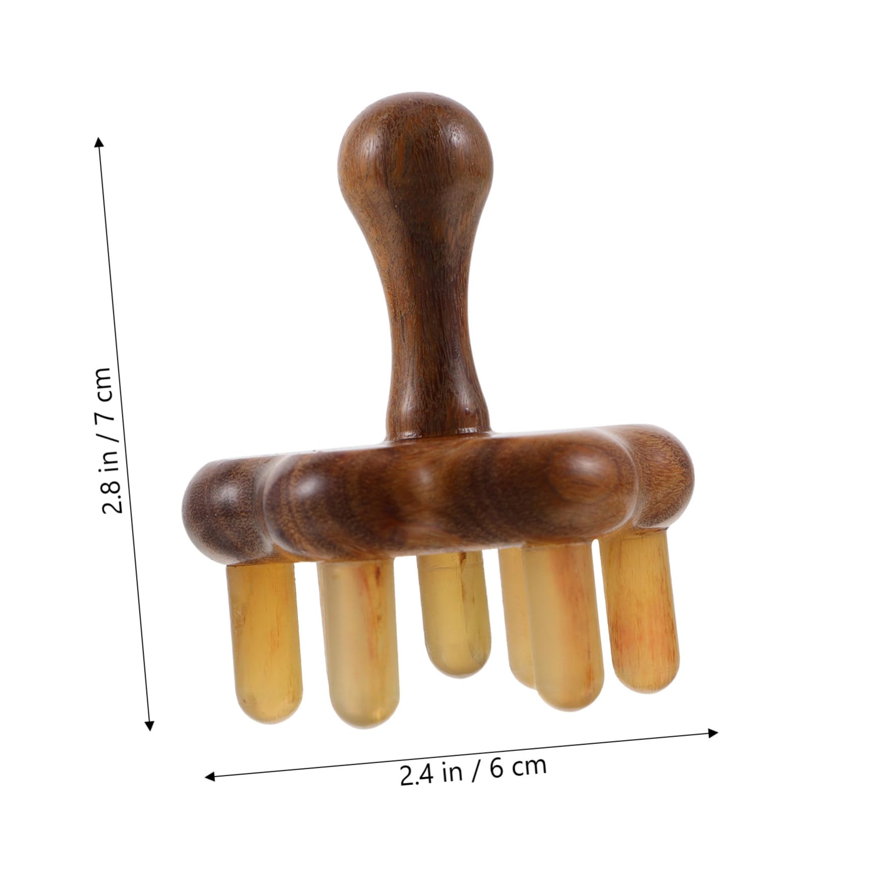 Gogogmee 1pc Massage Comb Hair Scalp Hand Held Massager Body Massage Tools Head Hair Massage Brush Hair Care Comb Stress Massage Tool Scalp Massaging Brush Scalp Scrubber Face Horns