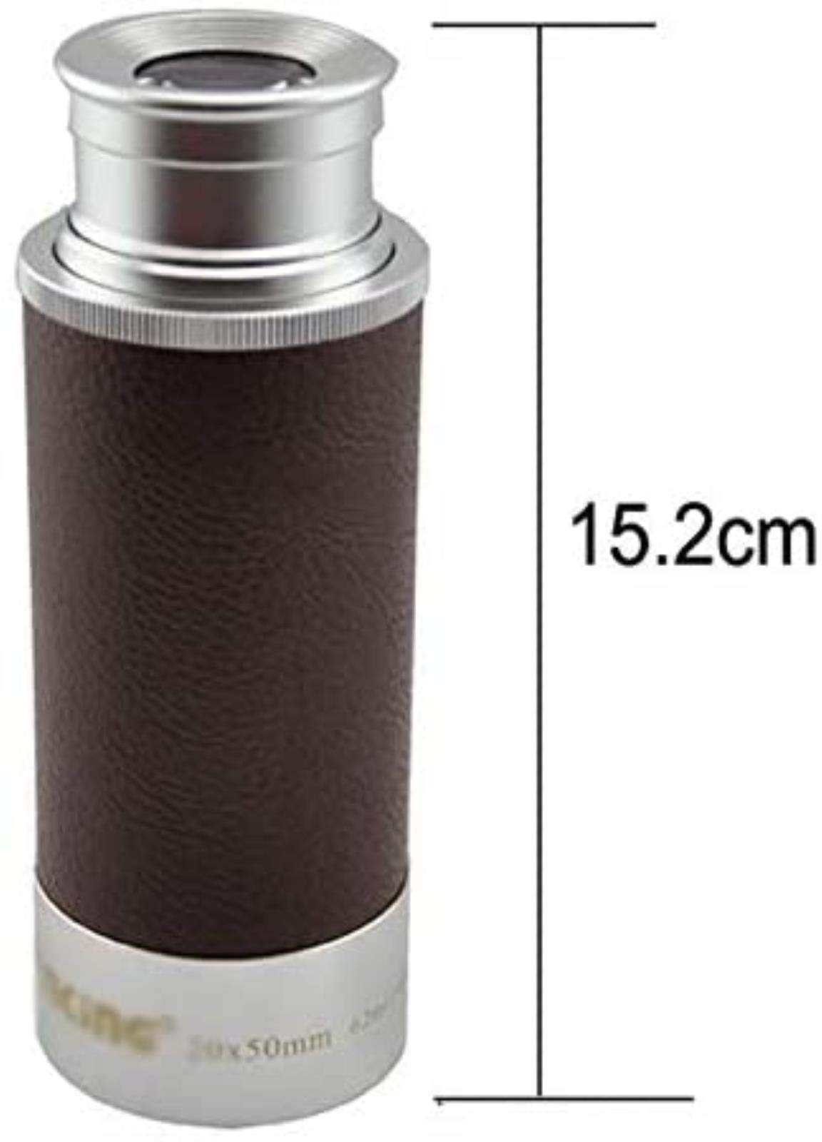 Binocolo per Adulti 20x50 Telescopio Monoculare Pieghevole del Capitano, Monocolo Tascabile Impermeabile Push-Pull Regolabile con Custodia per Il Trasporto per Boy Scout