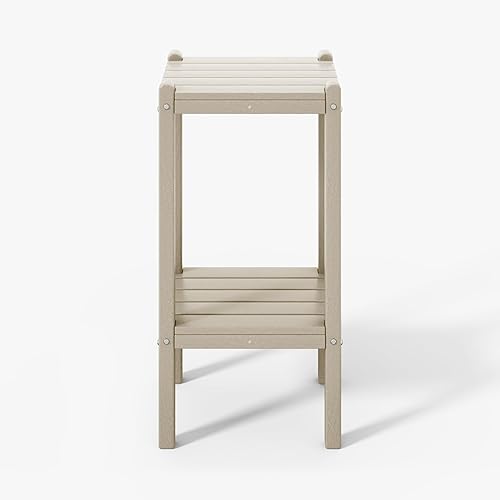 Vista 325 de WestinTrends Dylan Adirondack - Mesa auxiliar redonda para exteriores, color negro