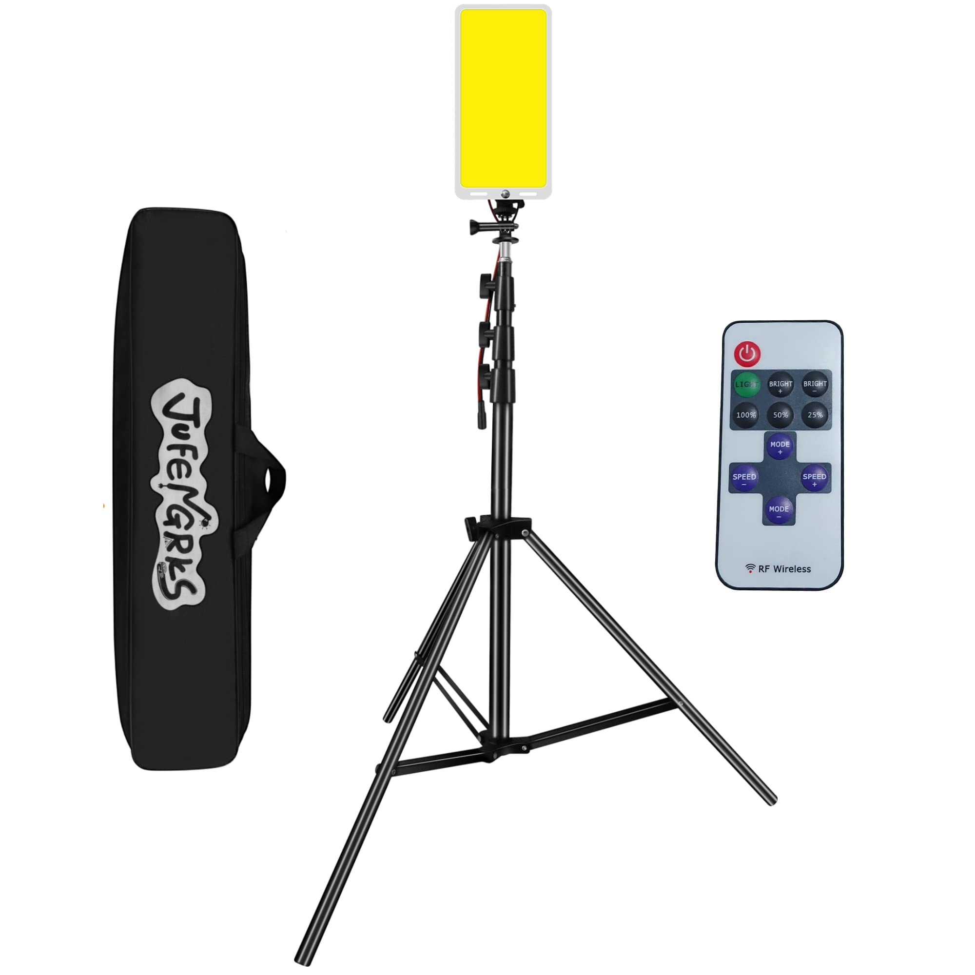 JUFENGRKS Led Camping Lights with Stand 9960Lm Super Bright Portable Telescopic Pole DC12V Camp Lighting Remote Control Accessories Dimmable Tripod Work Light Outdoor Flood Lamp Rod Supplies