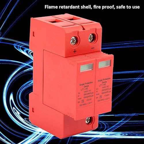 Miniatura 3 de Dispositivo de pararrayos de baja tensión DC1000V 2P 20KA~40KA del dispositivo protector de la casa