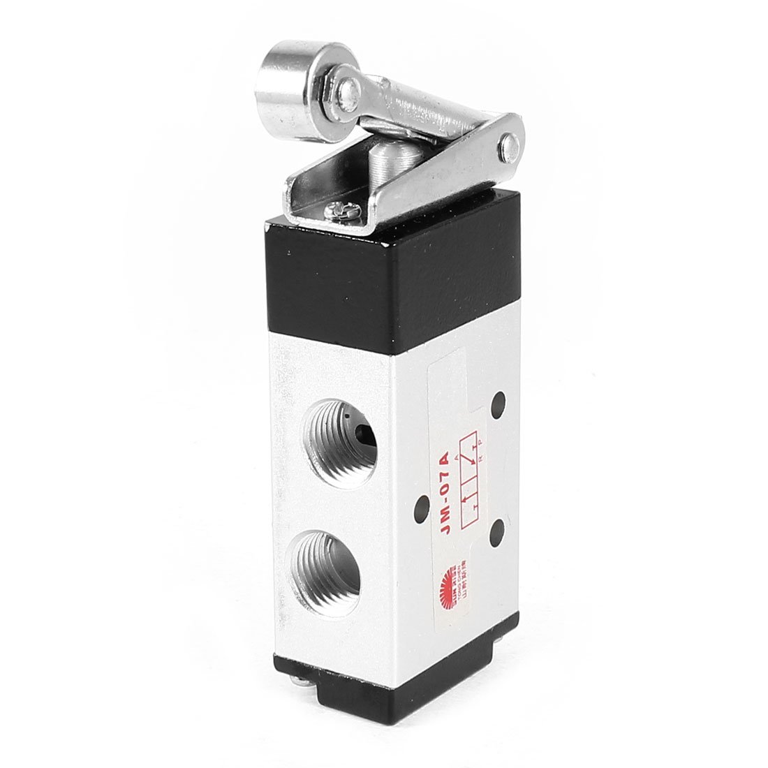 Valve pneumatique JM-07A régulateur de flux mécanique 3 ports 2 positions en métal argenté