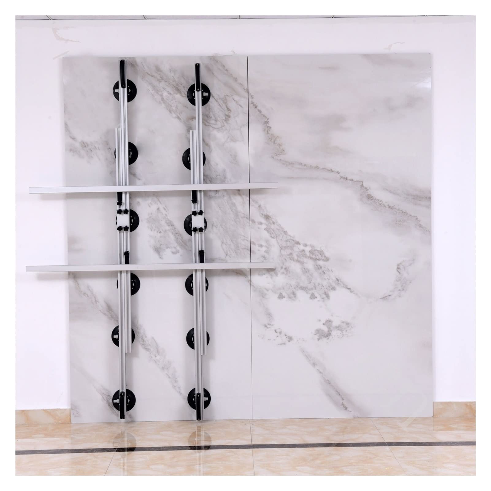 190-360 cm Grand format Dalle de carreaux de carreaux de transport Système Porcelaine Ceramique Tile Tile Manutention Outil de levage avec 10 pcs Aspirum ventouse pour l'assemblage de joints(3.6m With