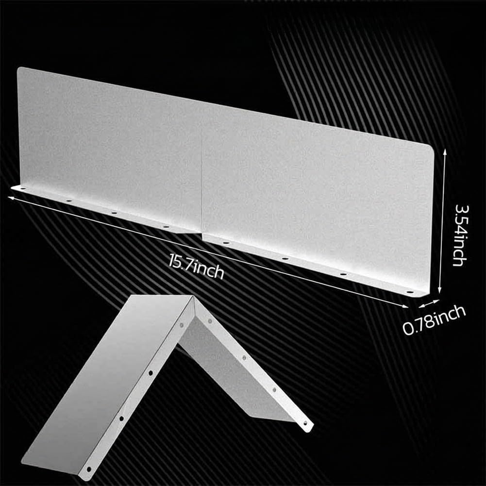 Deflectores Lluvia Aluminio 4 Unidades para Canaletas