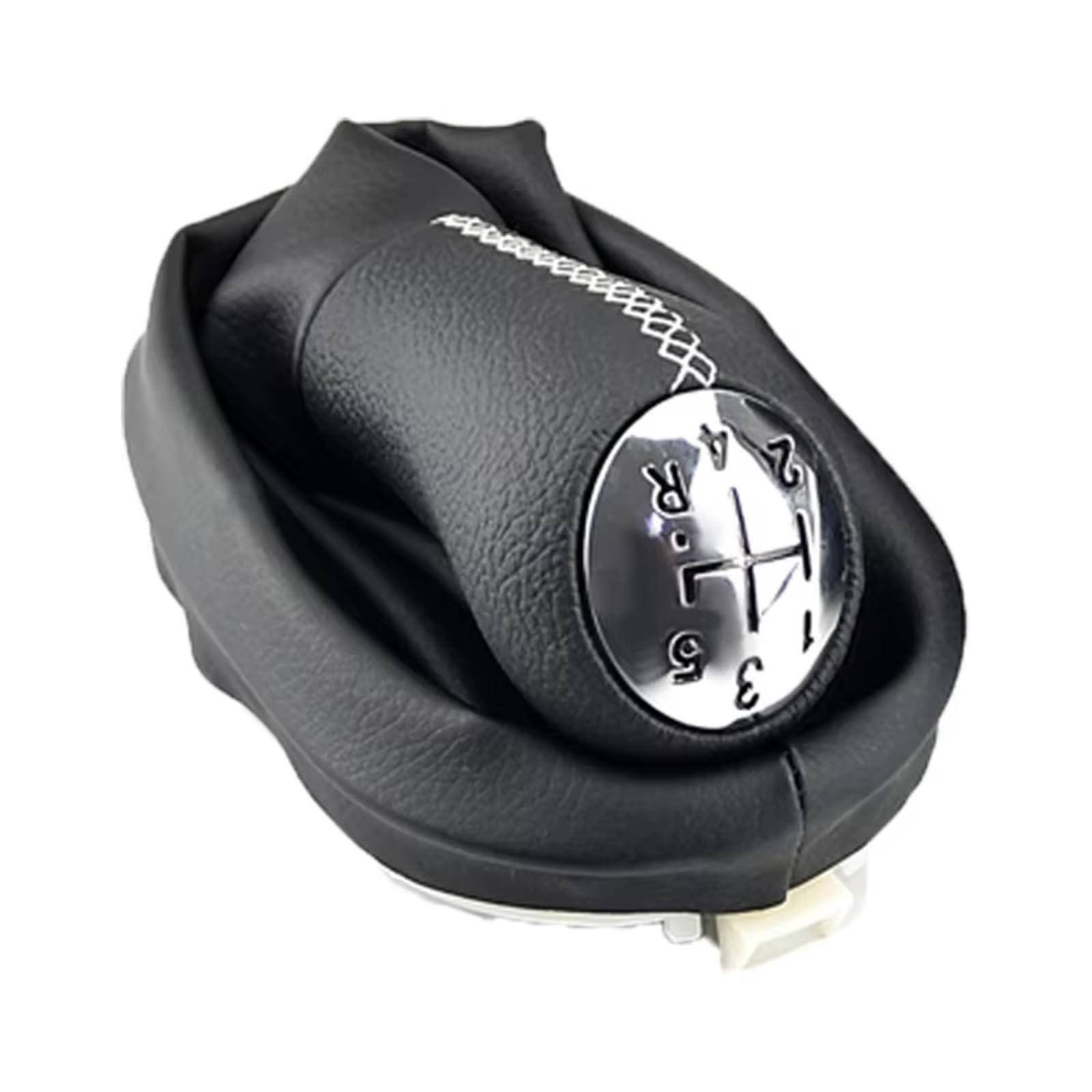 Llsucbd White Stitching Suit Car Gear Shift Knob For Megane Ii 2002-2009