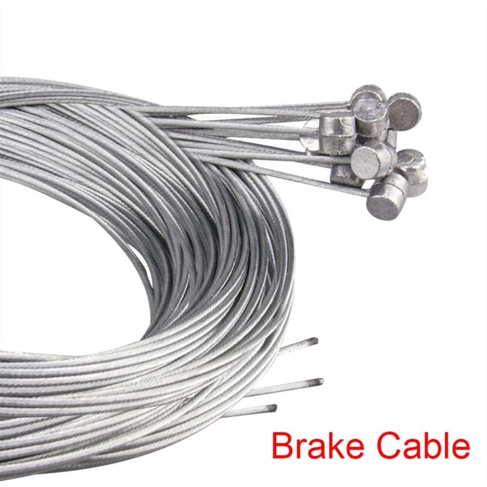 DAVBIR Bremsleitung MTB Fahrrad Bremsleitung Fahrrad Geschwindigkeit Linie Fixed Gear Shifter Getriebe Brems Kabel Set Kern Inneren Draht Für MTB Rennrad 1PCS 2M (Color : MTB Brake Cable 2M)