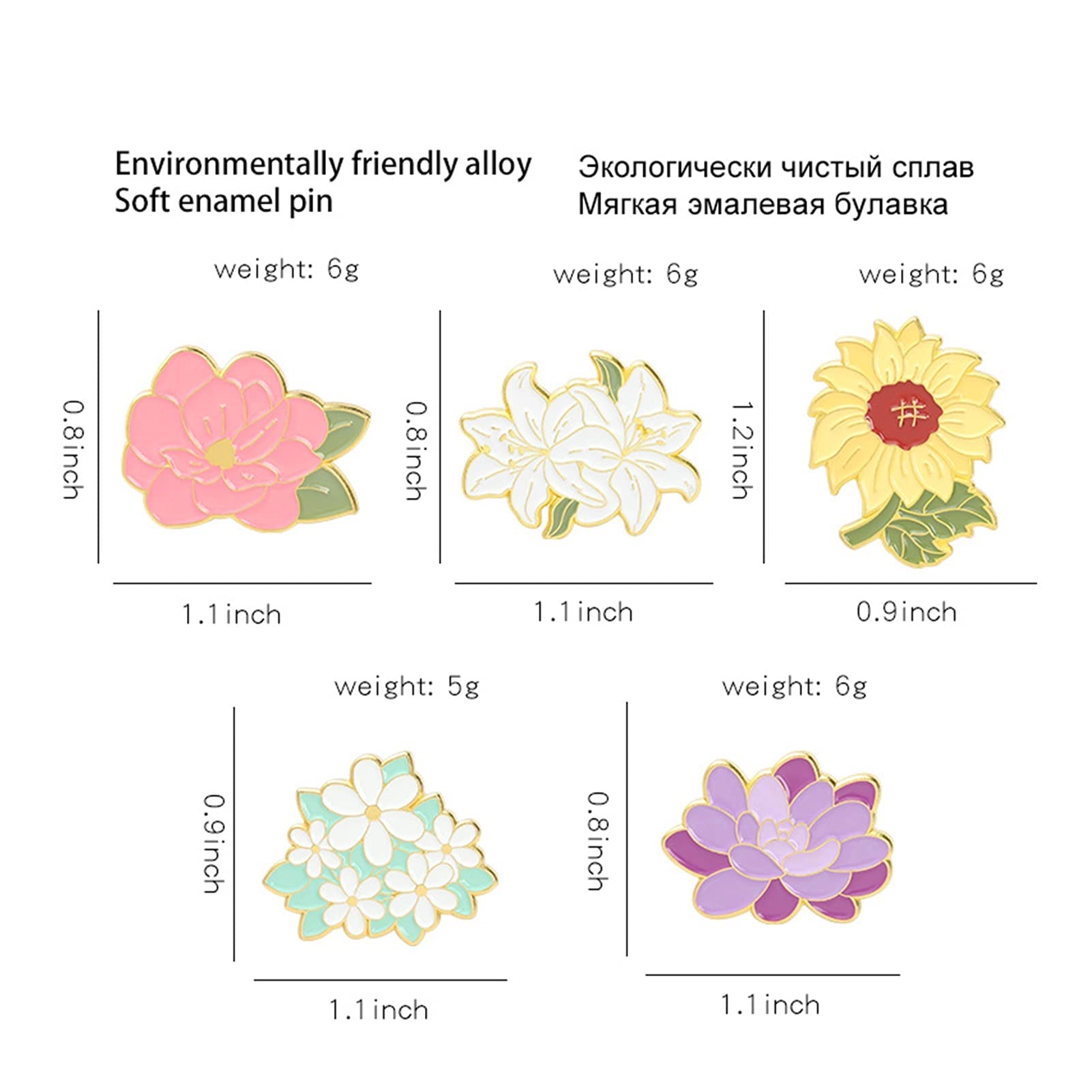 Spilla Smalto Fiori Spilla Smalto Bottone in Metallo Zaino Fai da Te Distintivo stami Corpetto Gioielli di Moda per Donna Amico