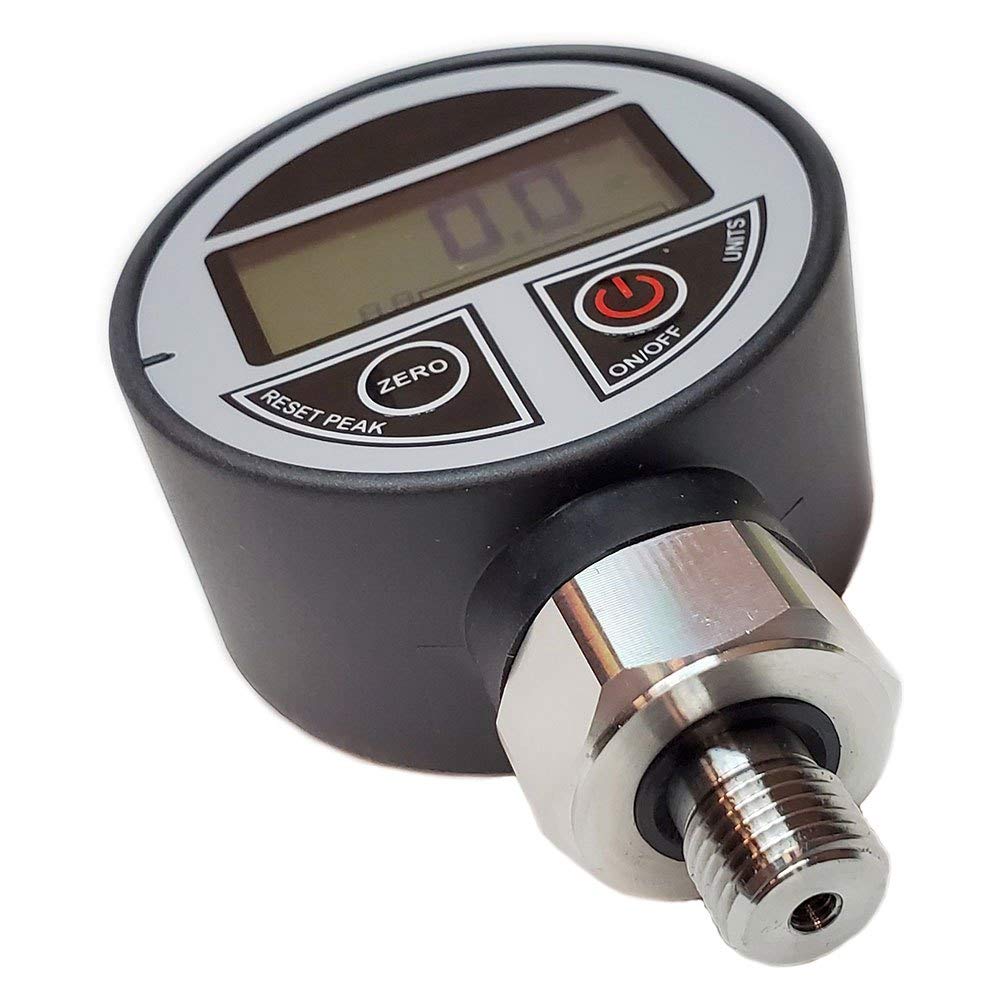 Manomètre numérique pour air comprimé, 5 échelles. 68 mm.