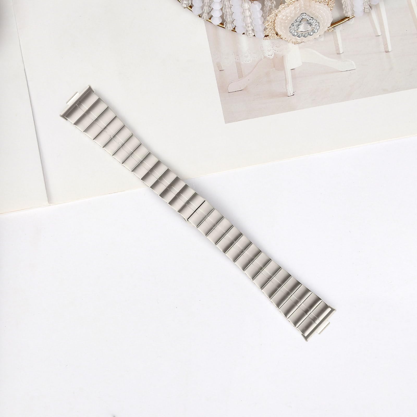 MVRYCE Compatible With Huawei Watch Fit 3, Stainless Steel Metal Wrist Strap Breathable Replacement Band Bracelet For Huawei Watch Fit 3 (Y06)