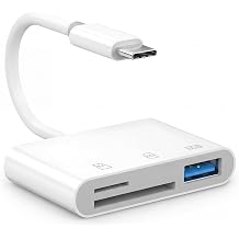 USB C Sd Card Reader for iPhone 17e 17 16 15 Pro Max Air, Camera Transfer