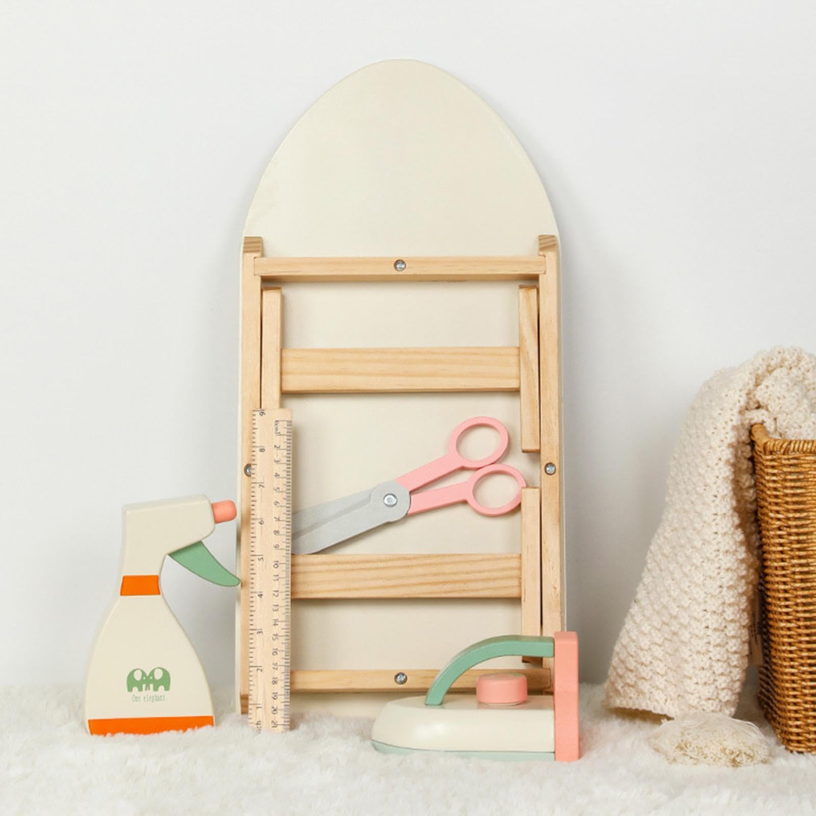Juguete para Niños, Juguete para La Lavandería, Juguete para El Desarrollo Sensorial con Plancha para La Ropa.